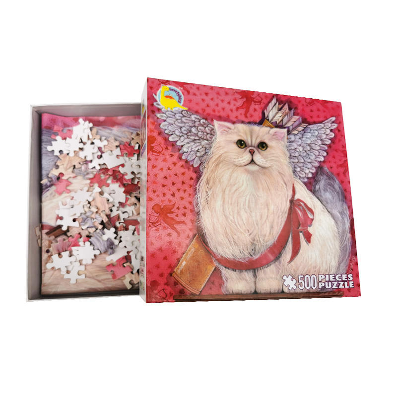 Fabricante produz design animal personalizado desenvolve o quebra-cabeça de 500 peças do cérebro