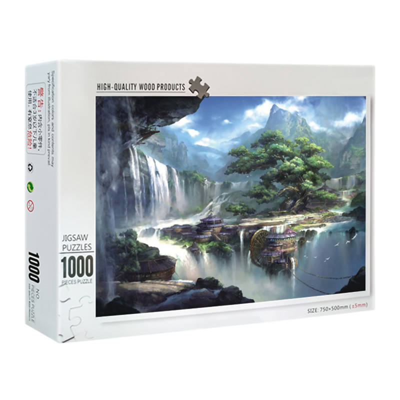 Quebra-cabeças personalizados 500 1000 1500 2000 peças Jogo para adultos Melhores quebra-cabeças de madeira para adultos