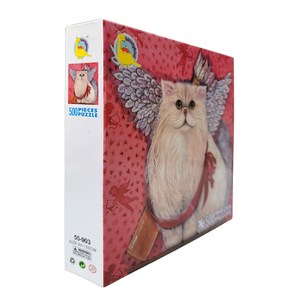 O fabricante produz o jogo Angel Cat desenvolve o quebra-cabeça de 500 peças do cérebro