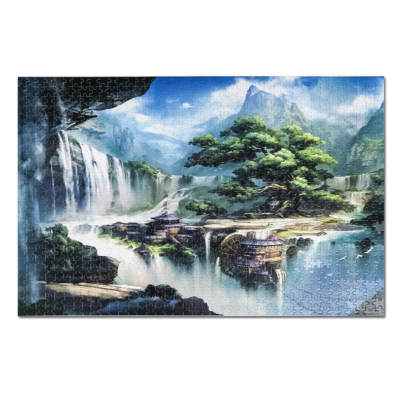 Venda imperdível Quebra-cabeças de madeira Jogos Quebra-cabeça de sublimação colorido Quebra-cabeça personalizado 1000 peças