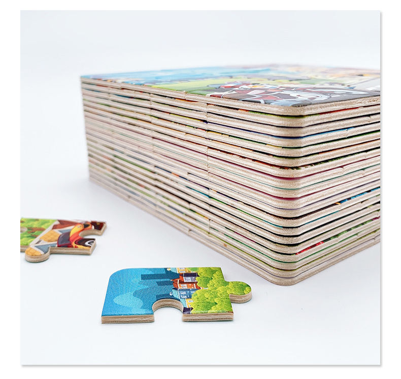 Preço de atacado Jogos educativos de papel quebra-cabeça para crianças