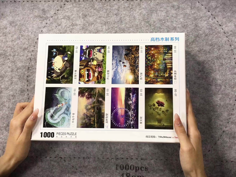 Venda imperdível baixo MoQ Adultos Wooded Design personalizado Faça você mesmo Quebra-cabeça 1000 peças para adolescentes
