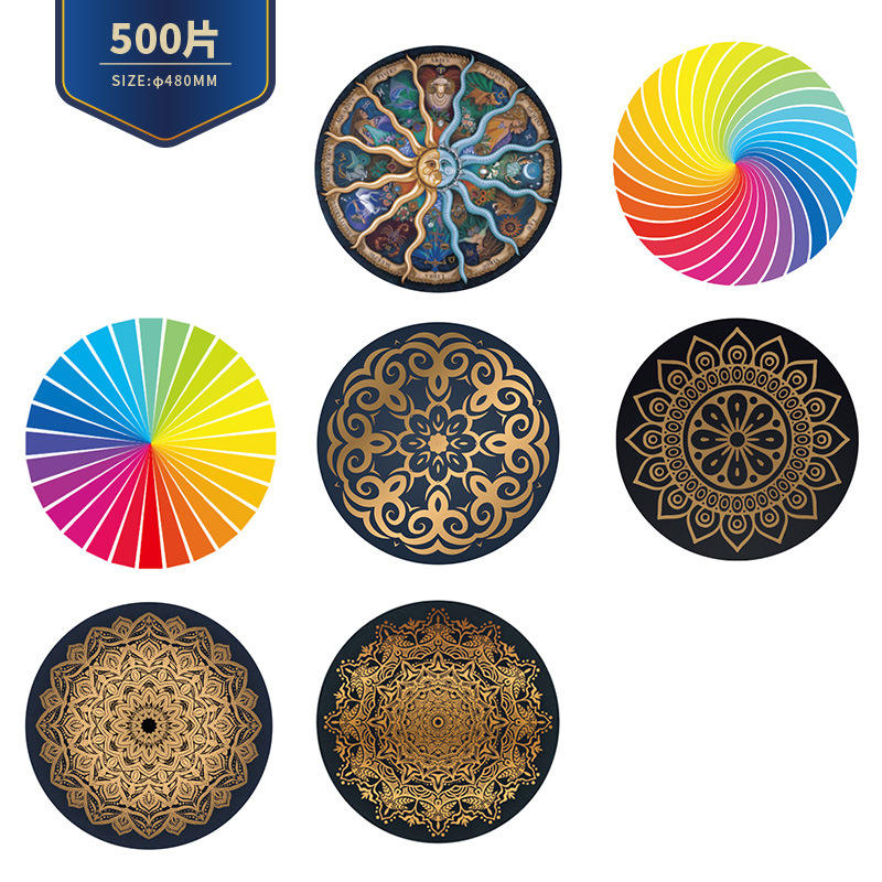 Brinquedos infantis com preço de fábrica impressos personalizados 500 1000 peças quebra-cabeça educacional de aglomerado grosso para adultos