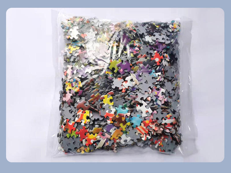 Fabricante de quebra-cabeça de amostra grátis de arte personalizada de alta qualidade embalagem transparente