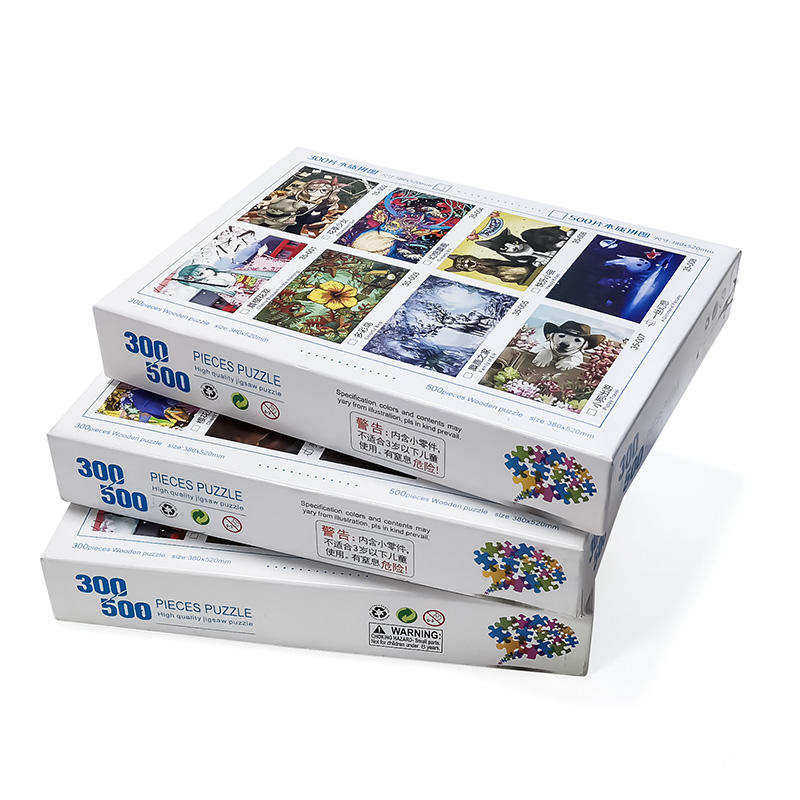 Quebra-cabeça de arte de alta qualidade 300 500 peças Quebra-cabeça personalizado Brinquedos de jogo para crianças