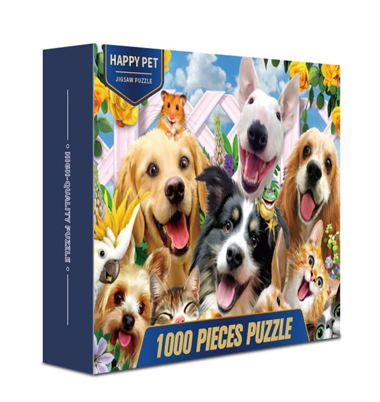 Todo o OEM ODM personalizado design personalizado papelão 500 1000 pcs peças quebra-cabeça fabricante