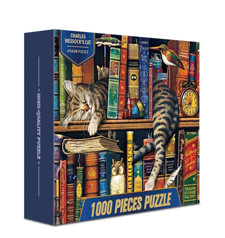 Quebra-cabeças intelectuais quebra-cabeças educativos personalizados personalizados de madeira 1000 peças para adultos