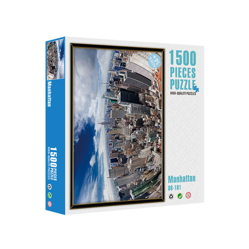 Em estoque, personalize o quebra-cabeça de madeira de alta qualidade 1500 peças, lindo jogo de quebra-cabeça para brinquedos adultos