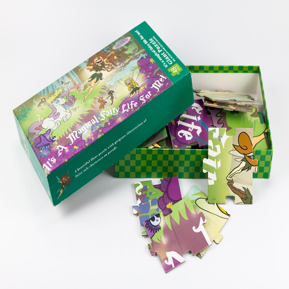 Compre no atacado 60 100 200 peças Quebra-cabeça Personalizado Impresso Grosso Aglomerado Crianças Brinquedo Quebra-Cabeça Educacional