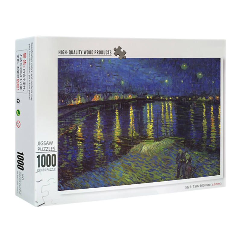 Preço de atacado Jogos de quebra-cabeça para adultos Brain Kill Time Toys Padrão personalizado Papelão 500 1000 peças Quebra-cabeça Jigsaw