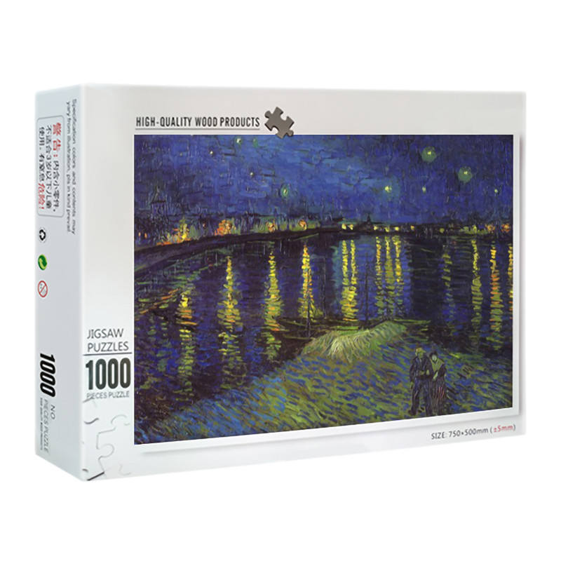 Preço de atacado Jogos de quebra-cabeça para adultos Brain Kill Time Toys Padrão personalizado Papelão 500 1000 peças Quebra-cabeça Jigsaw