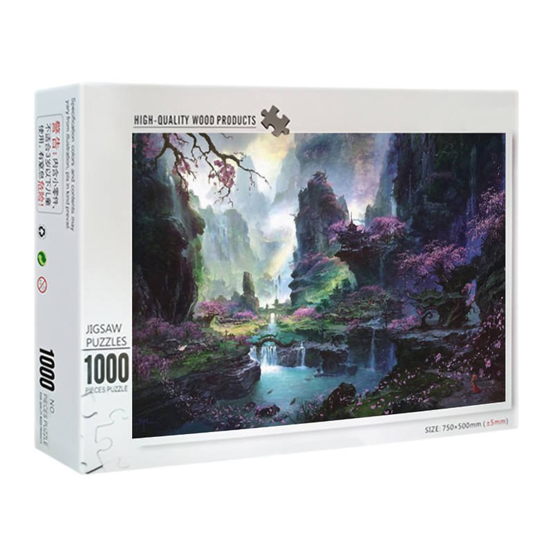 Jogo de quebra-cabeça personalizado 1.000 peças para adulto
