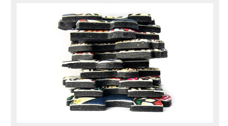 Atacado 1000 peças de papelão preto adulto quebra-cabeça brinquedos educativos quebra-cabeças