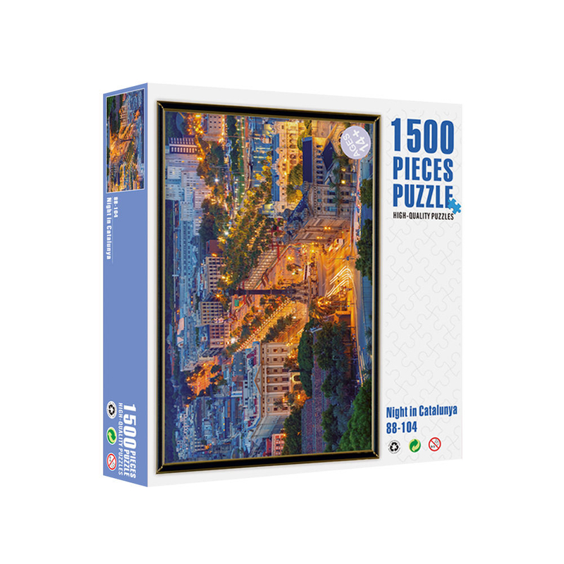 Brinquedos para adultos jogo educativo quebra-cabeça de aglomerado grosso 1500 peças