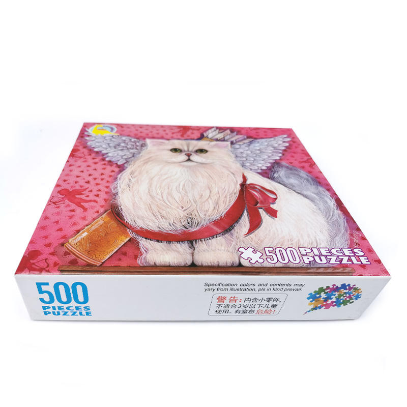 Fabricante produz design animal personalizado desenvolve o quebra-cabeça de 500 peças do cérebro