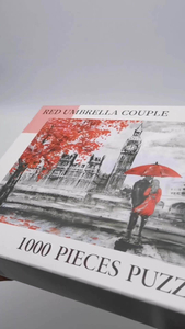 Quebra-cabeça de madeira de 1.000 peças de encravamento idêntico personalizado para impressão personalizada para adulto
